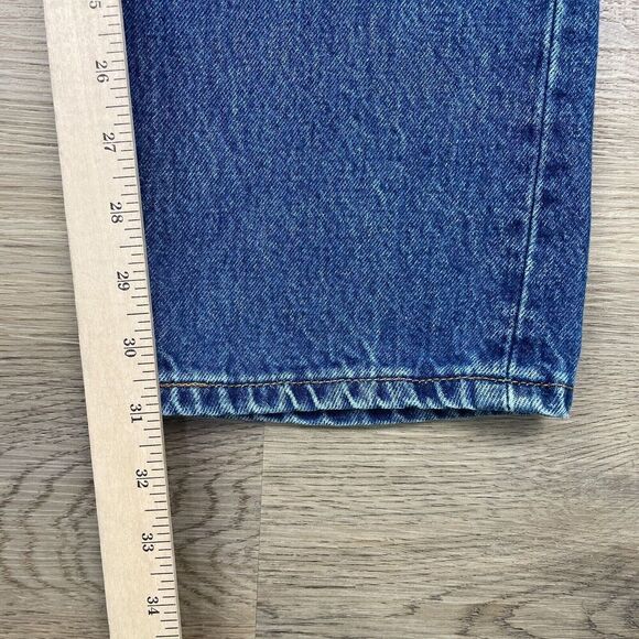 Vintage Levis Jeans Womens 30x32 Blue Button Fly Denim 90s Straight - Picture 12 of 13